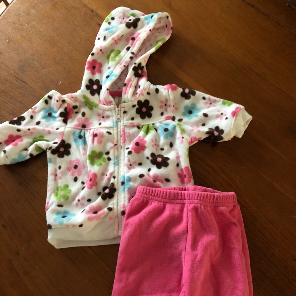 Matching fleece pants and jacket
